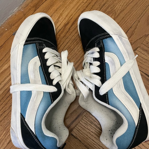 Vans Black and Blue Skate Sneakers with Suede Accents - Picture 5 of 8